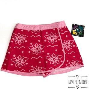 🆕 Pink Tropical Print Girls Skort